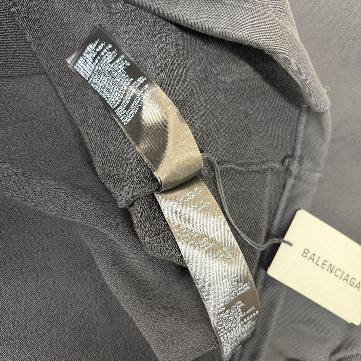 Balenciaga Paris Strass Cropped Hoodie  Women